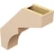 Ekena Millwork 5-inch W x 18-inch D x 18-inch H Monterey Rough Cedar Woodgrain TimberThane Knee Brace, Primed BRCUR05X18X18MONRCPR - alternate 6